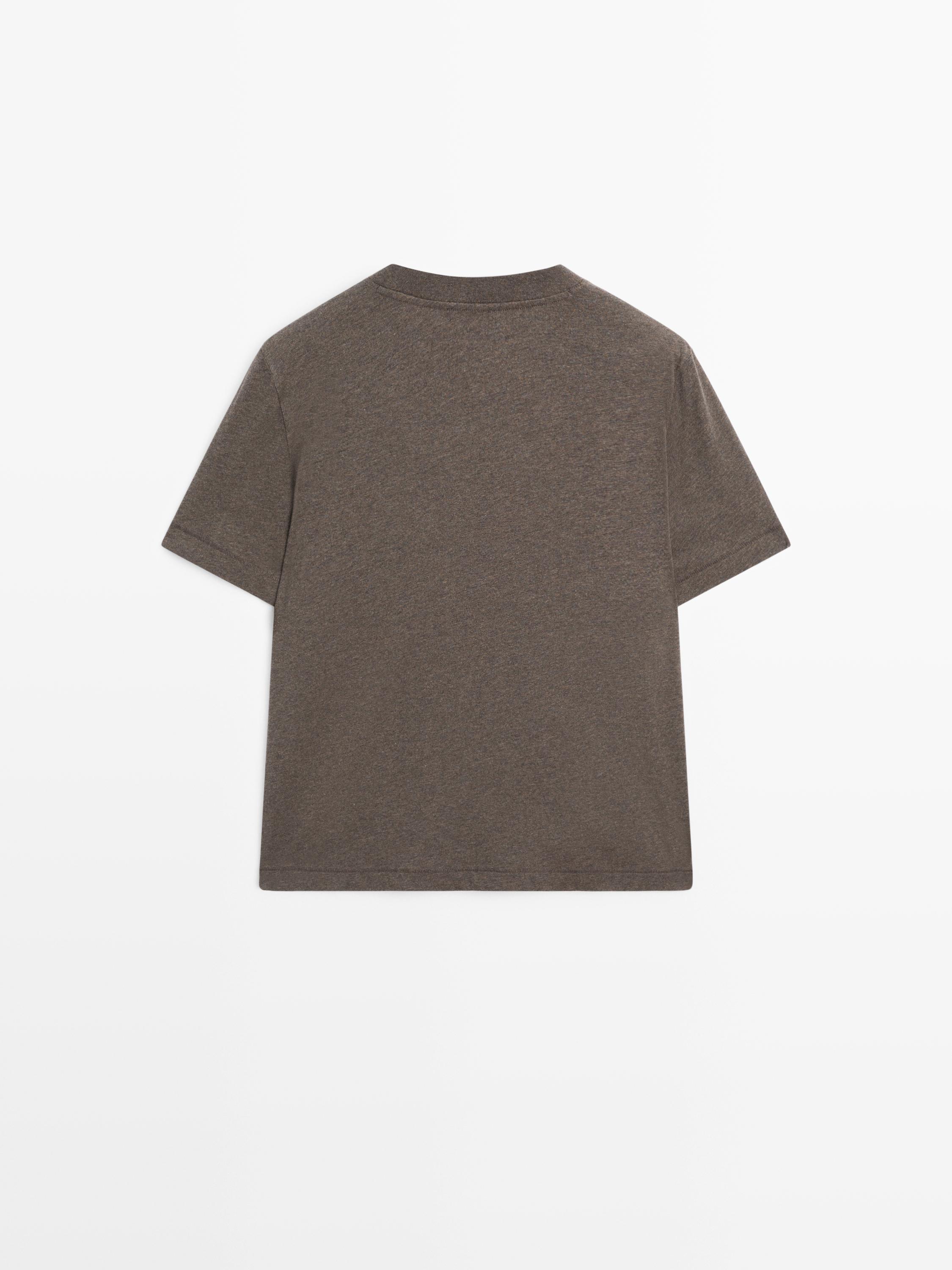 Short sleeve melange T-shirt